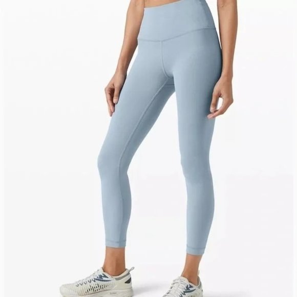 lululemon athletica Pants - Lululemon Wunder Train High-Rise Tight 25" Chambray Size 8